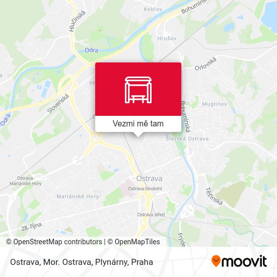 Ostrava, Mor. Ostrava, Plynárny mapa