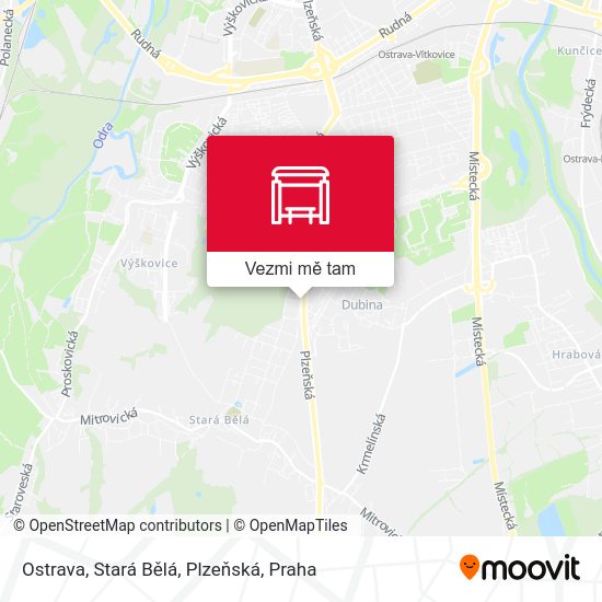 Ostrava, Stará Bělá, Plzeňská mapa