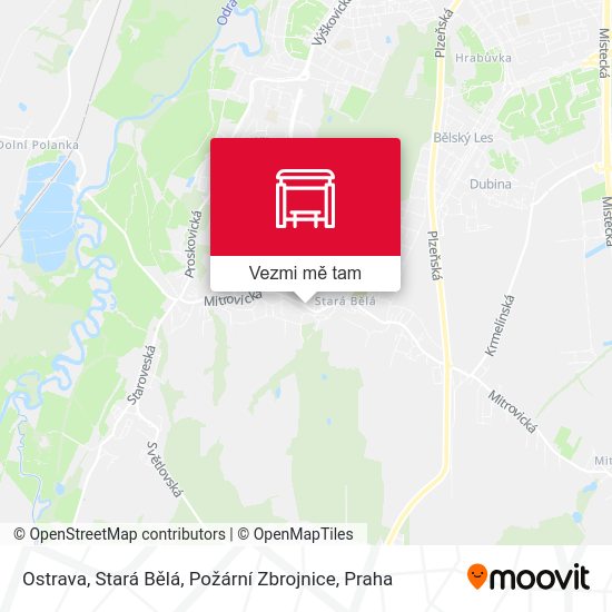 Ostrava, Stará Bělá, Požární Zbrojnice mapa