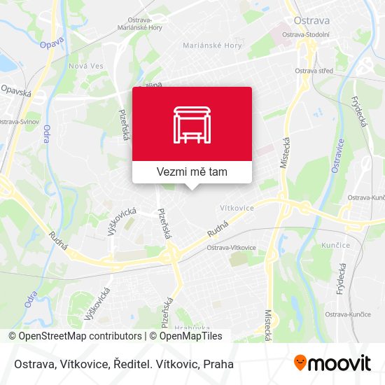 Ostrava, Vítkovice, Ředitel. Vítkovic mapa