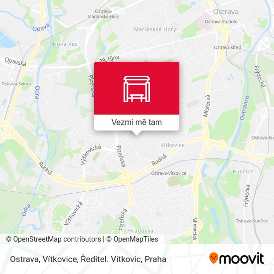 Ostrava, Vítkovice, Ředitel. Vítkovic mapa