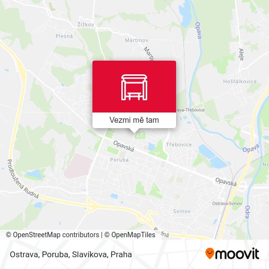 Ostrava, Poruba, Slavíkova mapa