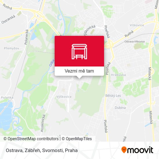 Ostrava, Zábřeh, Svornosti mapa