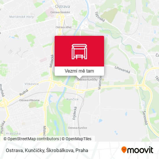 Ostrava, Kunčičky, Škrobálkova mapa