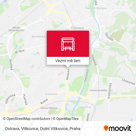 Ostrava, Vítkovice, Dolní Vítkovice mapa