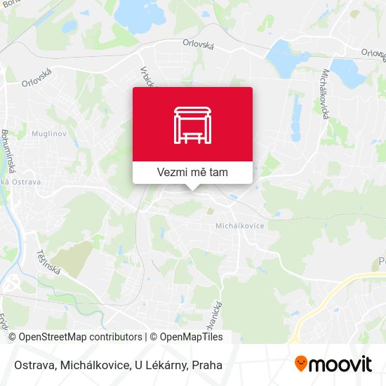 Ostrava, Michálkovice, U Lékárny mapa