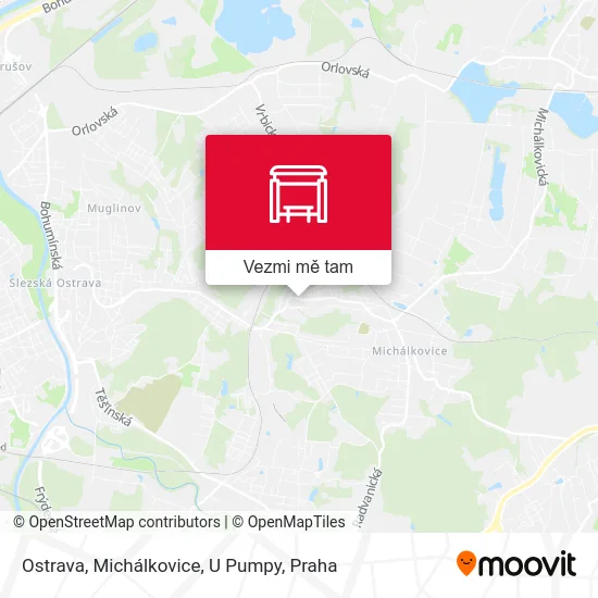 Ostrava, Michálkovice, U Pumpy mapa