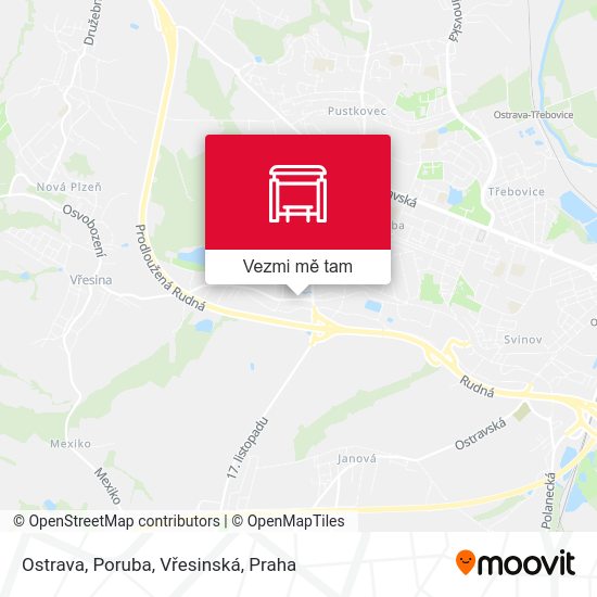Ostrava, Poruba, Vřesinská mapa