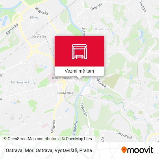 Ostrava, Mor. Ostrava, Výstaviště mapa
