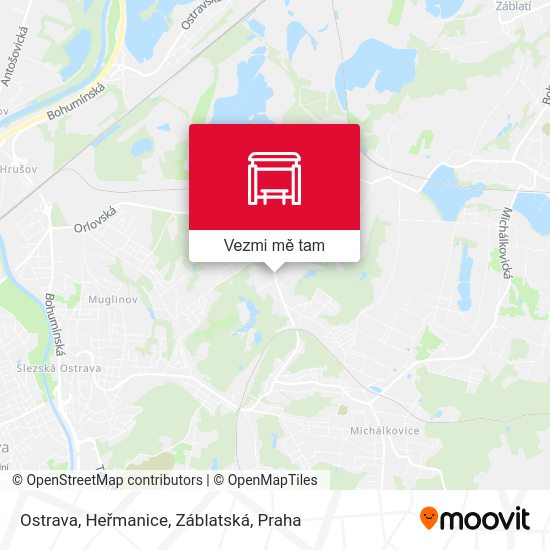 Ostrava, Heřmanice, Záblatská mapa