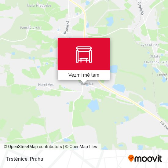 Trstěnice mapa