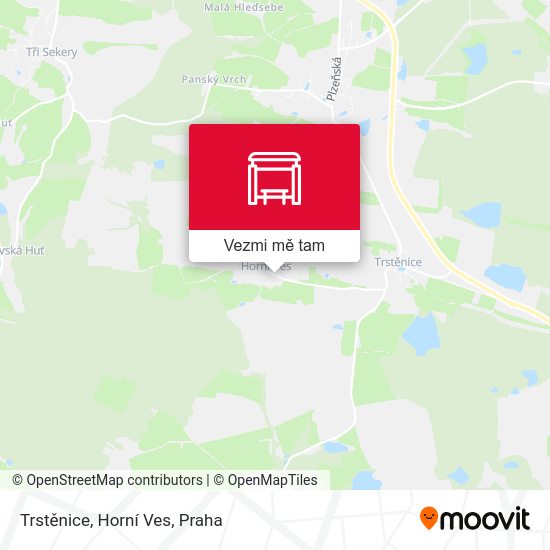 Trstěnice, Horní Ves mapa
