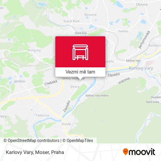 Karlovy Vary, Moser mapa