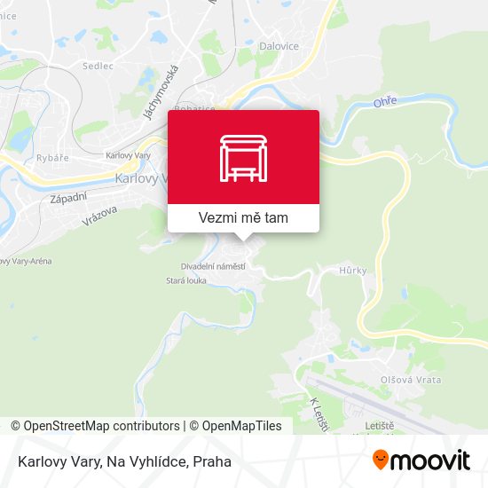 Karlovy Vary, Na Vyhlídce mapa