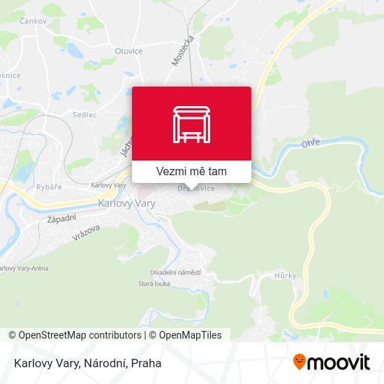 Karlovy Vary, Národní mapa