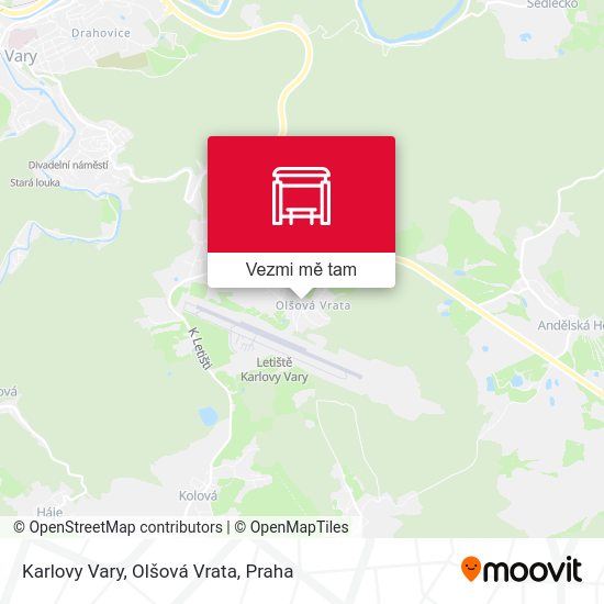 Karlovy Vary, Olšová Vrata mapa