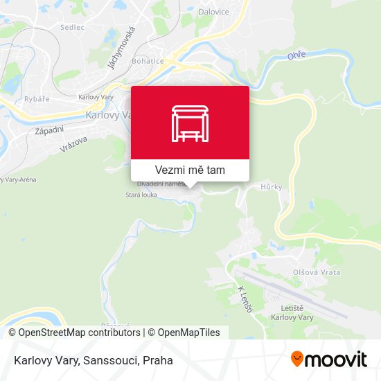 Karlovy Vary, Sanssouci mapa