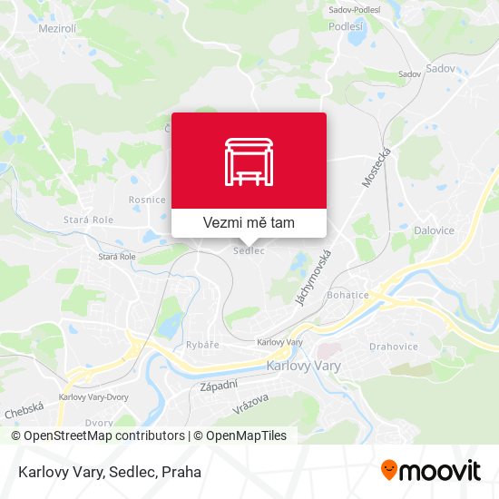 Karlovy Vary, Sedlec mapa