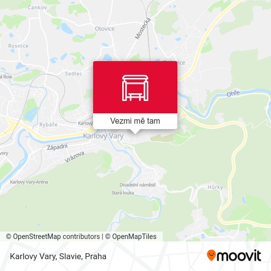 Karlovy Vary, Slavie mapa