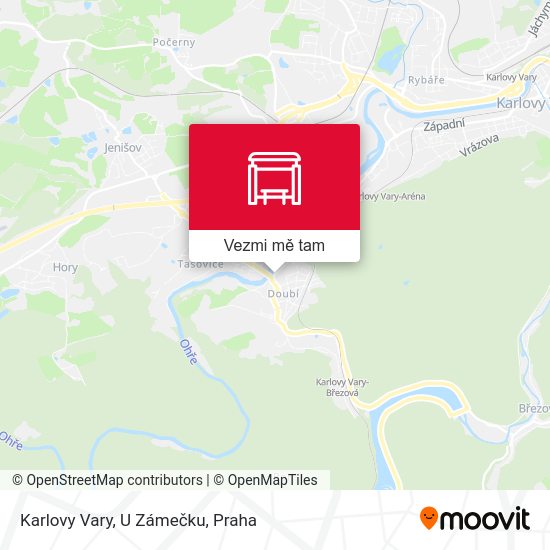 Karlovy Vary, U Zámečku mapa