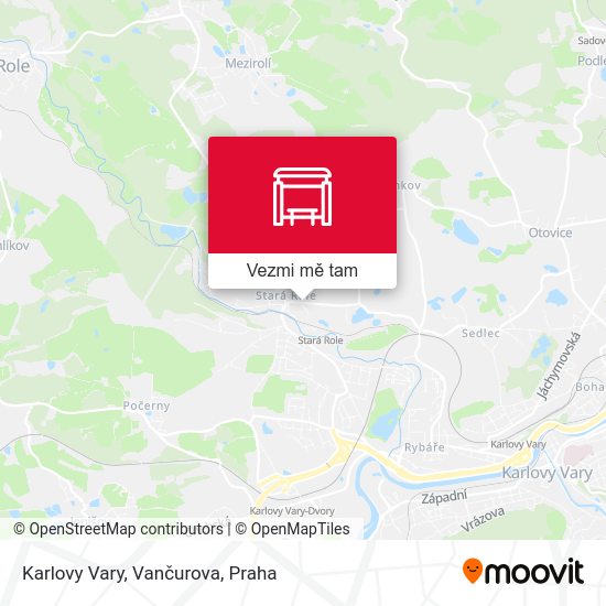 Karlovy Vary, Vančurova mapa