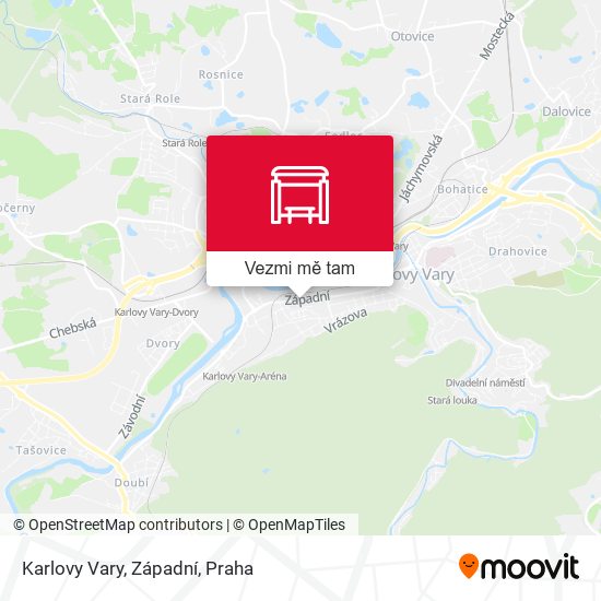 Karlovy Vary, Západní mapa