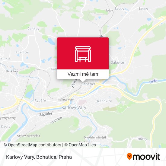 Karlovy Vary, Bohatice mapa