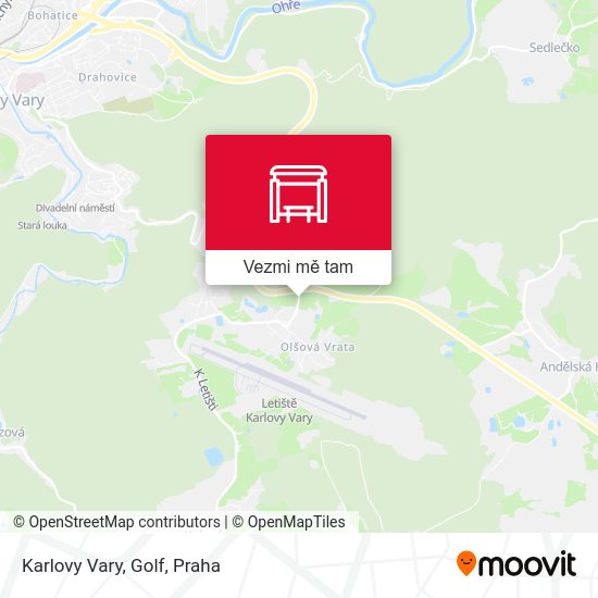 Karlovy Vary, Golf mapa