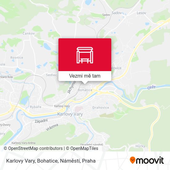 Karlovy Vary, Bohatice, Náměstí mapa