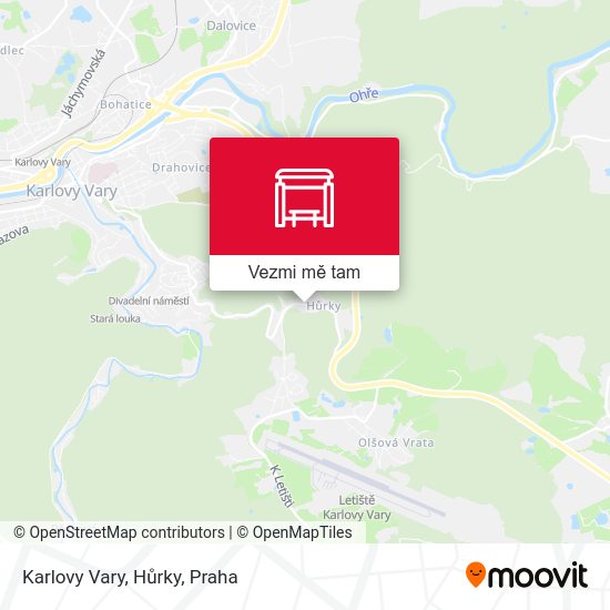Karlovy Vary, Hůrky mapa