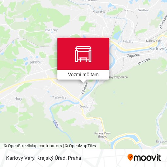 Karlovy Vary, Krajský Úřad mapa