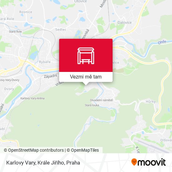 Karlovy Vary, Krále Jiřího mapa
