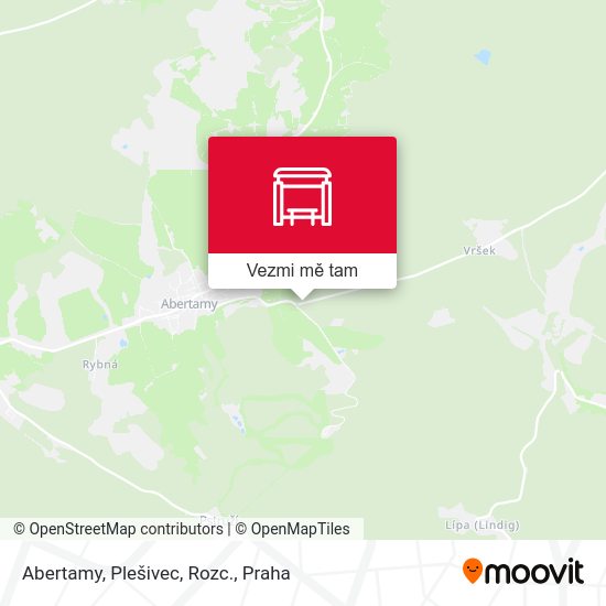 Abertamy, Plešivec, Rozc. mapa