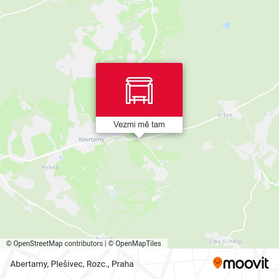 Abertamy, Plešivec, Rozc. mapa