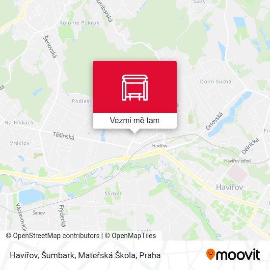 Havířov, Šumbark, Mateřská Škola mapa