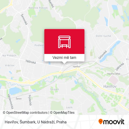 Havířov, Šumbark, U Nádraží mapa