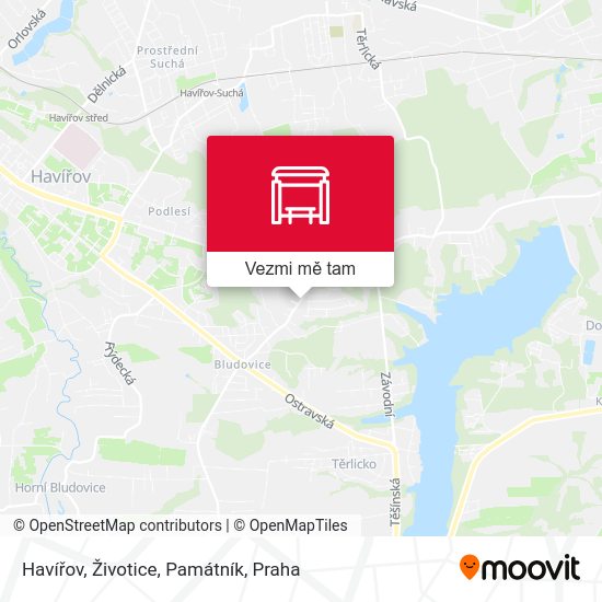 Havířov, Životice, Památník mapa