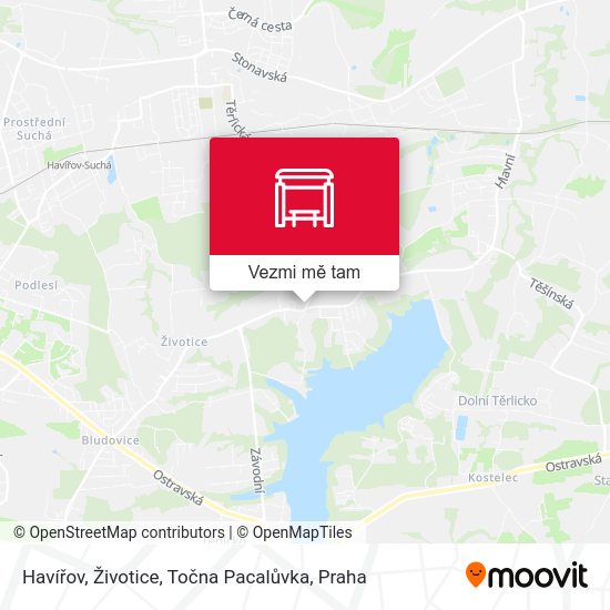 Havířov, Životice, Točna Pacalůvka mapa