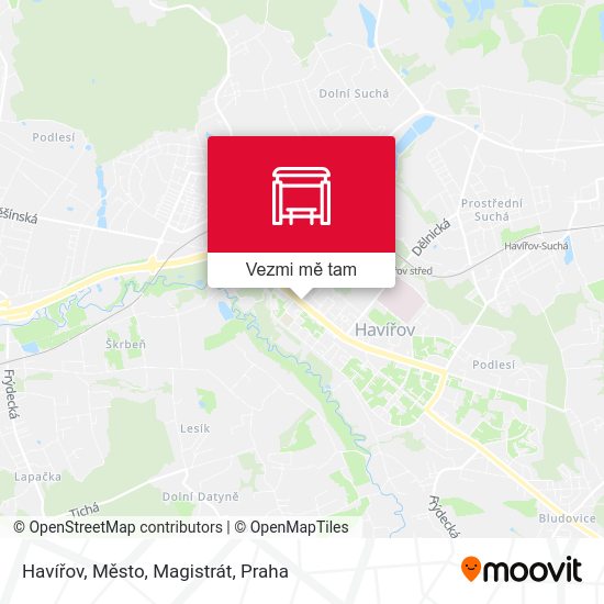 Havířov, Město, Magistrát mapa