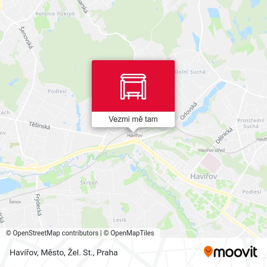 Havířov, Město, Žel. St. mapa