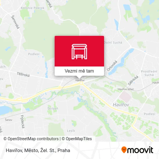 Havířov, Město, Žel. St. mapa