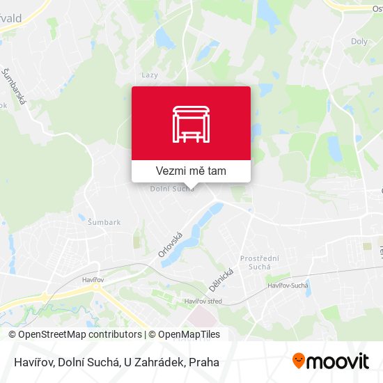 Havířov, Dolní Suchá, U Zahrádek mapa