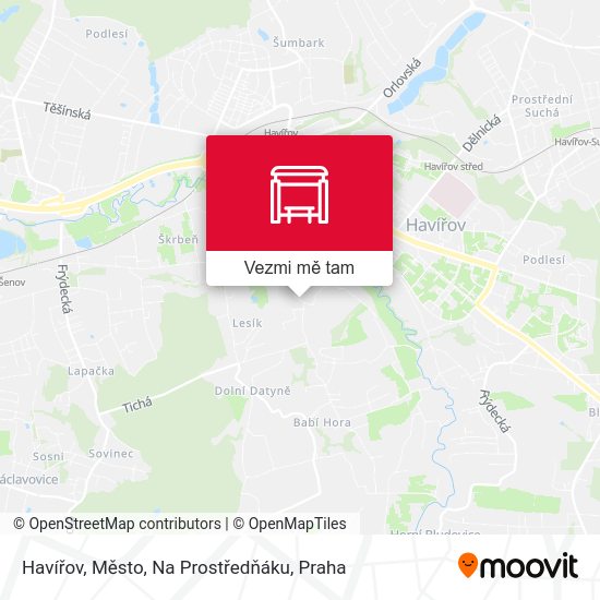 Havířov, Město, Na Prostředňáku mapa
