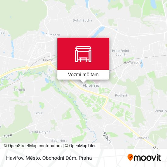 Havířov, Město, Obchodní Dům mapa