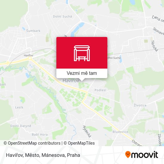 Havířov, Město, Mánesova mapa