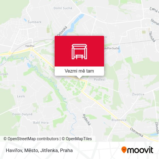 Havířov, Město, Jitřenka mapa