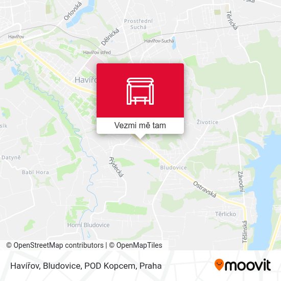 Havířov, Bludovice, POD Kopcem mapa