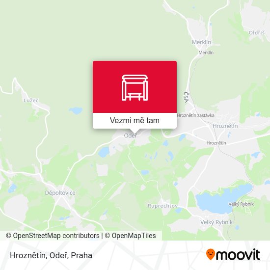 Hroznětín, Odeř mapa