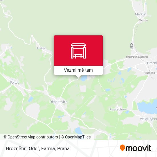 Hroznětín, Odeř, Farma mapa