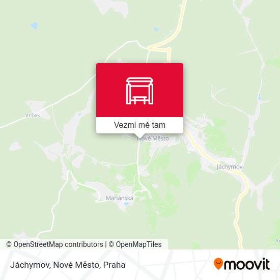 Jáchymov, Nové Město mapa